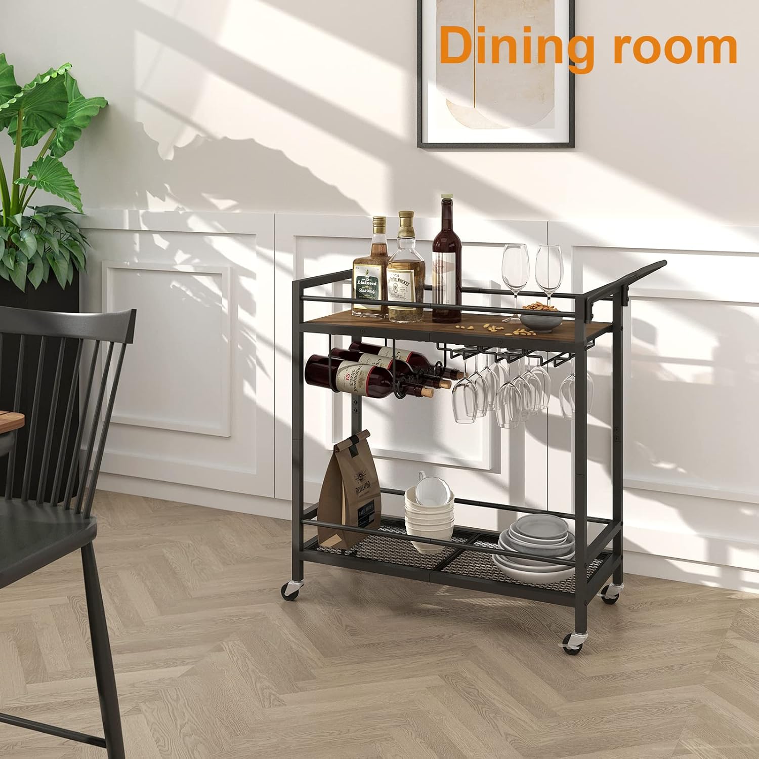 5 Affordable Bar Carts That Look Stunning in Dark, Moody Interiors ($13–$35)