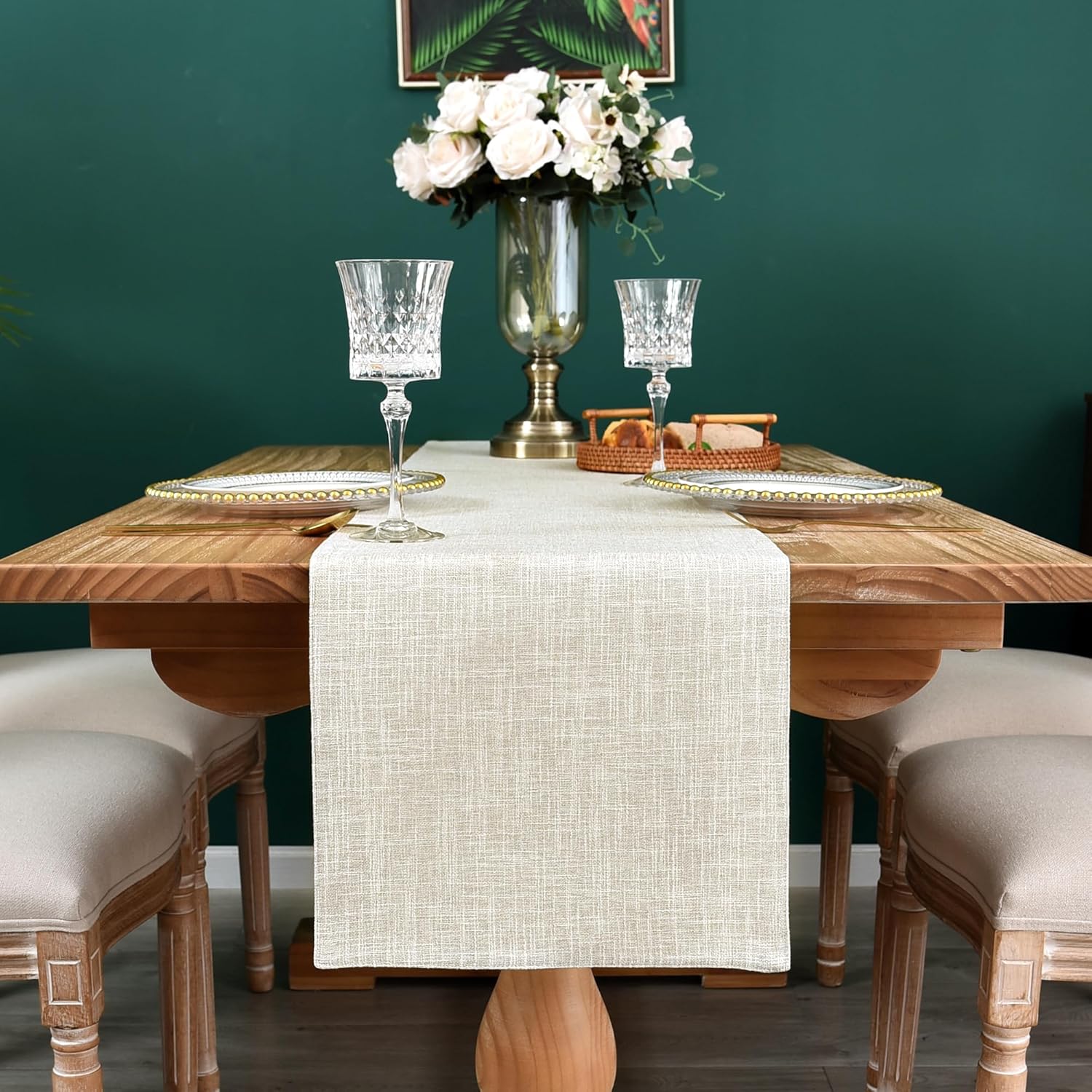 Industrial Dining: 4 Metal & Linen Table Runners That Transform Plain Tables Under $35